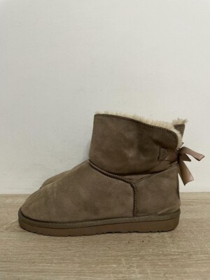 MTNG WOMEN'S BROWN FAUX SUEDE PULLON SNUGG SNOW