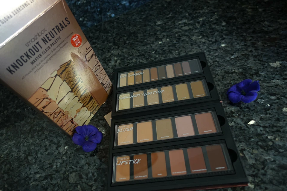 Smashbox  knockout neutrals master class palette 10 eyeshadow 6 lipstick 11 pow - Image 2 of 4