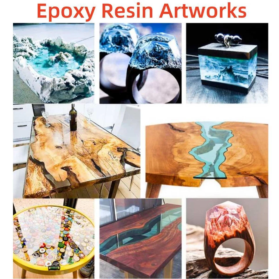 Clear Epoxy Resin - Bulk 500ML 1L 1.5l 2L 3L 4L 6L 8L 12L 16L Kit - 1A:1B Glue - Image 4 of 4
