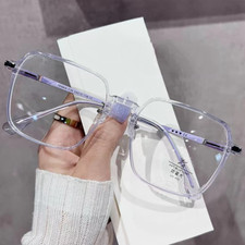 Square Myopia Nearsighted Glasses For Men Women Oversize Ultralight Glasses New