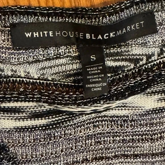 Vestido Suéter Túnica Tejido Gris y Negro Mercado Negro Casa Blanca Talla S Foto 3 de 4