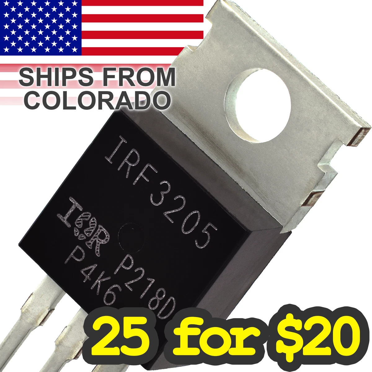 10PCS IRF720 MOSFET Transistors - Genuine Original Electronic Components