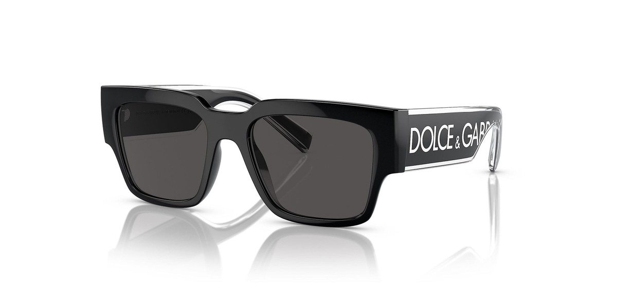 Dolce & Gabbana DG6184-501/87 Sunglasses BLACK w/DARK GREY
