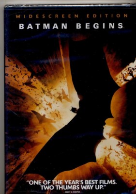 BATMAN BEGINS on DVD, WIDESCREEN, Christian Bale 