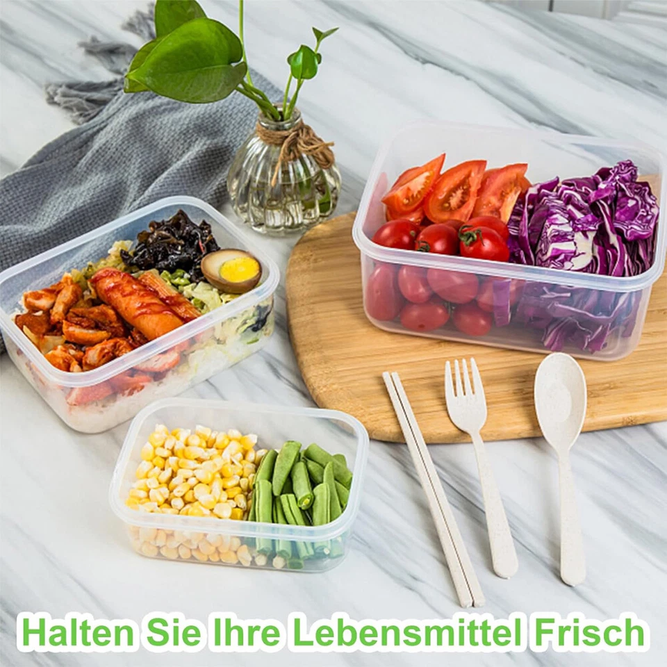 30x Frischhaltedosen Set Aufbewahrungsbox Vorratsdose Gefrier Behälter BPA-Frei - Bild 4 von 4