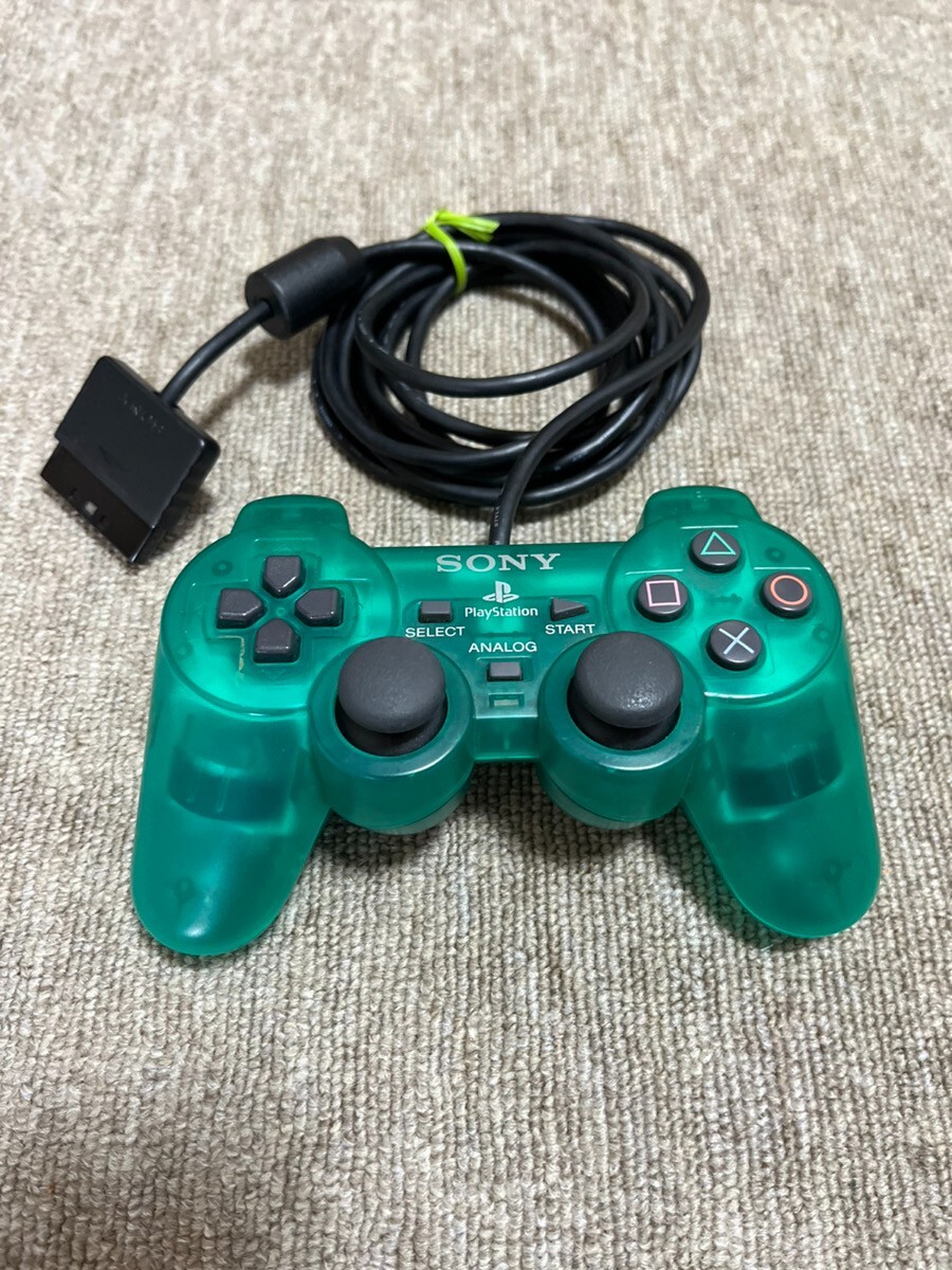Playstation2 Dual Shock2 Emerald Green clear Sony PS2 Japan Playstation2 Dual Shock2 Emerald Green clear Sony PS2 Japan