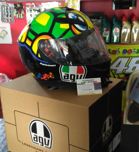 CASCO INTEGRALE AGV K3 K-3 SV TARTARUGA VALENTINO ROSSI TG. L | eBay