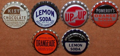 Vintage soda pop bottle caps 12 ALL DIFFERENT cork lined mix #28 new old stock - Picture 3 of 3