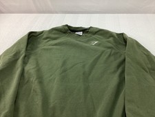 Gymshark Sweatshirt Mens XS Green Olive Army Pullover Sweater