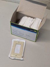  Box of 20 LEVITON 80401-I IVORY DECORA ELECTRICAL OUTLET COVER WALL PLATE