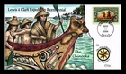 US COVER LEWIS & CLARK EXPEDITION BICENTENNIAL FDC COLLINS HAND PAINTED