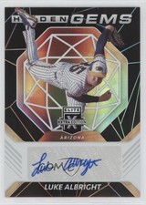 2021 Panini Elite Extra Edition Hidden Gems Black Luke Albright #HG-LA Auto 7m3