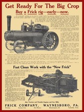 1915 Frick Co. Waynesboro PA Steam Traction E...