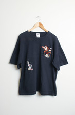 Vintage 90s Warner Bros Looney Tunes Shirt Mens XXL Black Bugs Bunny Pocket Tee