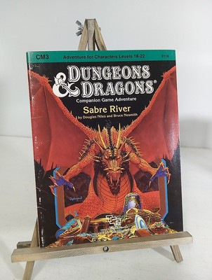 TSR D&D Sabre River Adventure Module CM3, Never Used, Vintage