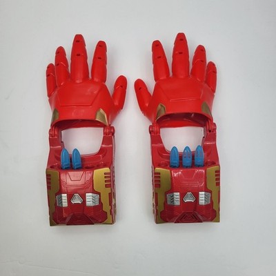 Disney Store Marvel Avengers Iron Man Repulsor Gloves. WORKS! missing 1 missile.
