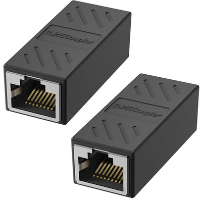 #ad #ad 2 Pack Black RJ45 Coupler Ethernet Coupler Inline for Cat8 Cat7 Cat6 Cat5e $12.33