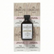 Set Of 4 : Wella Color Charm T18 Permanent Liquid Hair Toner 1.4oz Me