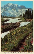Upper Paradise Valley - Mount Rainier National Park - Washington WA - Postcard