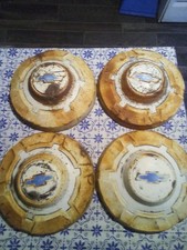 Vintage Chevy Dog Dish Hubcaps 1967-1972 Steel