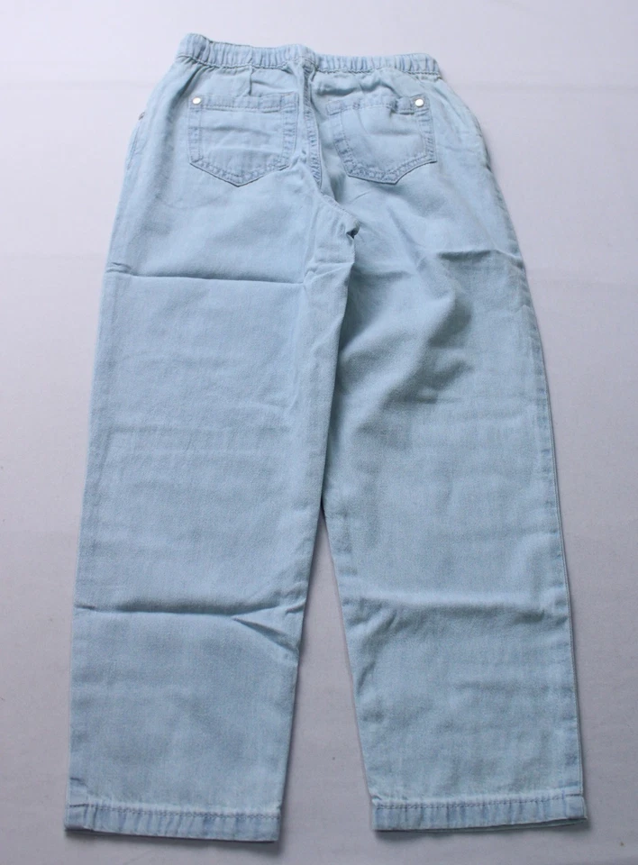 ROXY Girls Bottom Of The Ocean Denim Jogger Pant AC2 Glacier Small (7) NWT  - Image 3 of 4