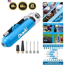 Sports Ball Pump Kit - Portable Air Pump Two-Way Dual Action Inflatable Perfe...