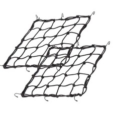 Heavy Duty Cargo Net 2 Pack 15.7x15.7 Rubber Bungee Net Stretch to 31 Inch NEW
