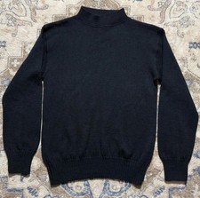 VTG J. Peterman Black Wool Knitted Sweater Mo...