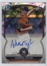 2023 Bowman Chrome Prospect Atomic Refractor 34/100 Andrew Taylor Auto p2h