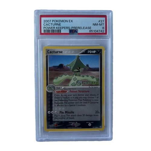 Cacturne graded PSA 8 for sale on eBay