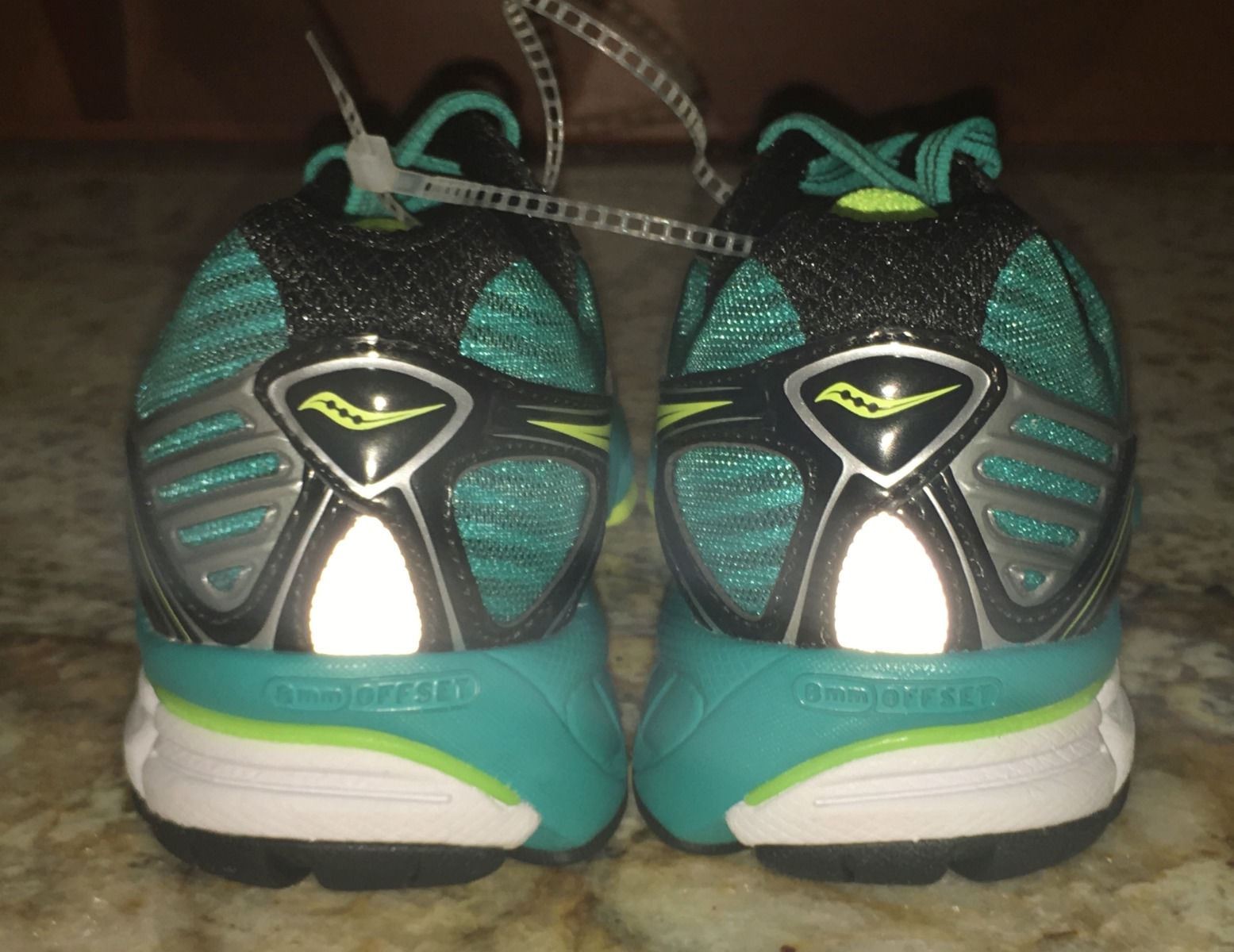 SAUCONY Triumph 11 PowerGrid Grey Teal Green Running Shoes NEW Womens Sz 5 thumbnail 5