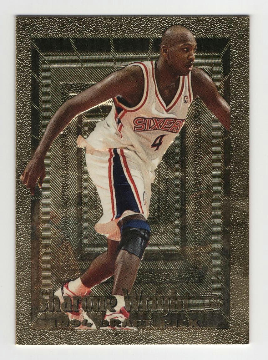 1994-95 Topps Embossed #106 Sharone Wright Golden Idols RC