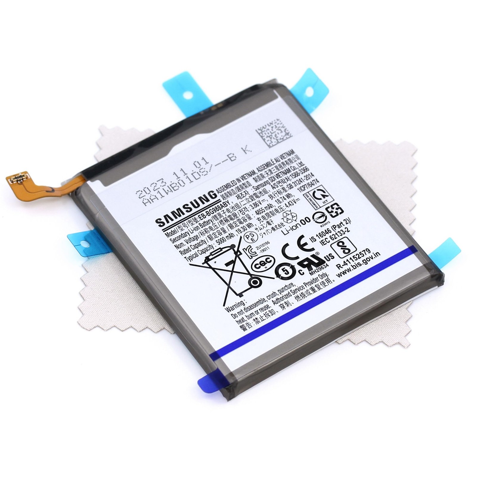 Batterie Samsung EB-BG988ABY d'origine pour Galaxy S20 Ultra 5G