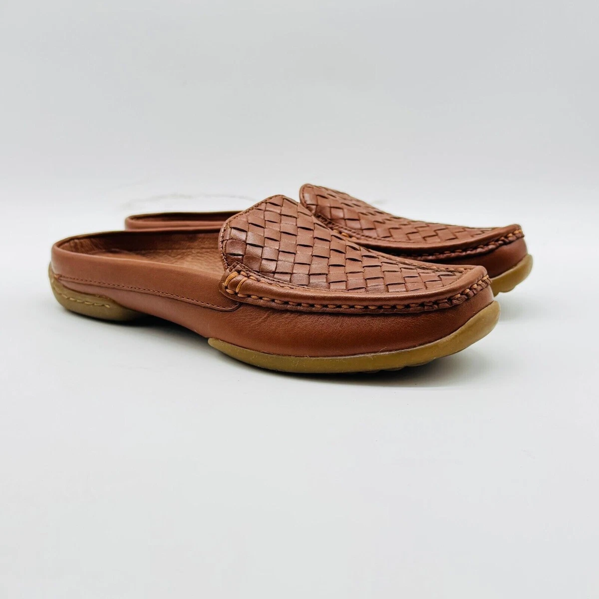Donald J Pliner tan slip on woven loafers Donald J. Pliner Brown Slip-Ons for Men | Mercari main image 3