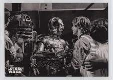 2018 Topps Star Wars Black and White C-3PO Luke Skywalker R2-D2 #138 07lj