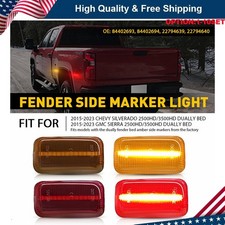 LED Side Marker Lights Lamp For Chevy Silverado GMC 2500/3500HD 2015-2023 4-40x
