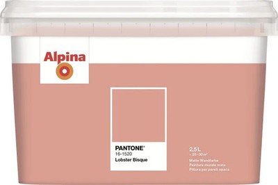 Alpina Wandfarbe Pantone matt lobster bisque 2,5 L  Wandfarbe