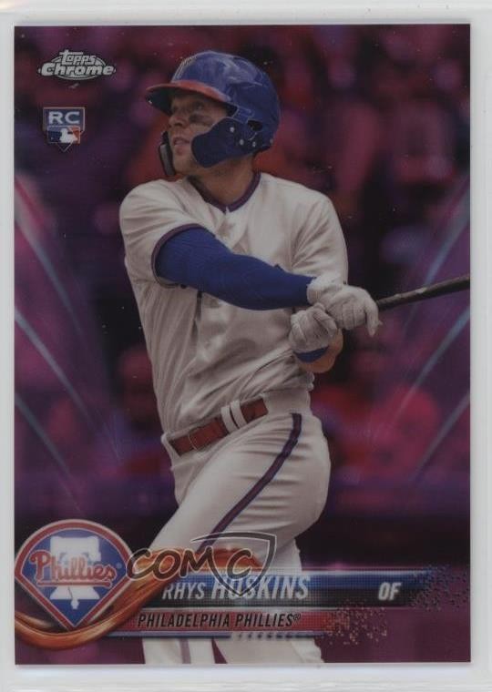 2018 Topps Chrome Update Target Exclusive Pink Refractor Rhys Hoskins 0zr4