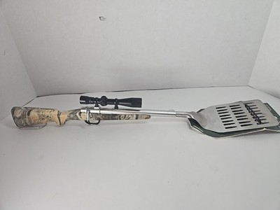 G.E.I. 20 GAUGE SLUG GUN BBQ SPATULA Stainless Steel Grill Tool Novelty Unique C