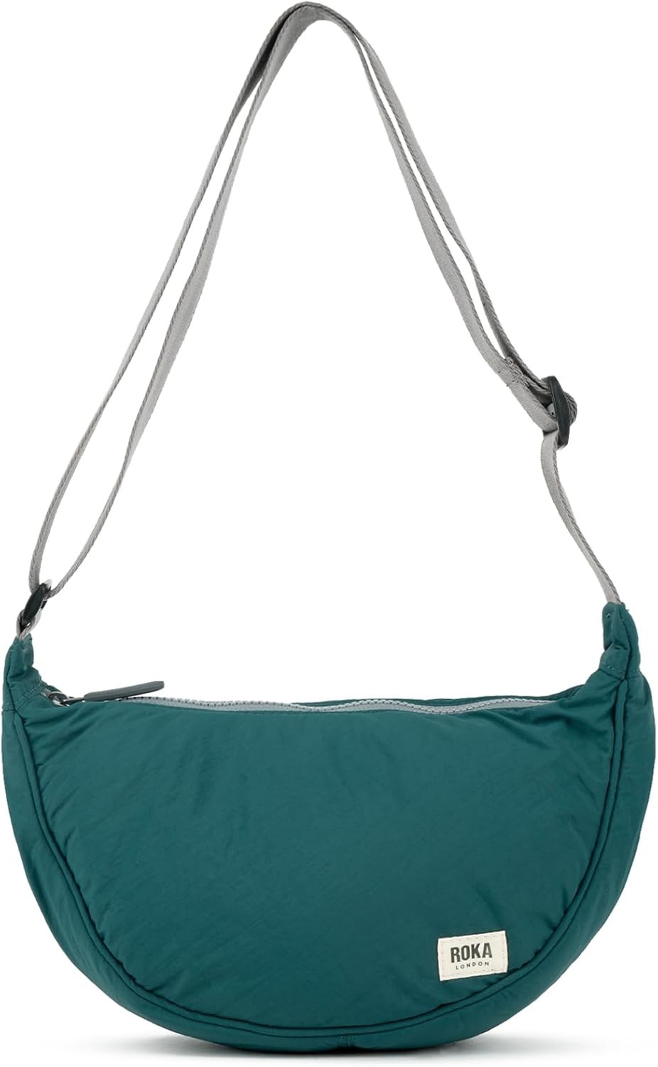 ROKA London Farringdon Recycled Taslon Crossbody Bag Teal