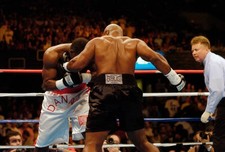 Danny Williams white trunks and Mike Tyson black trunks fights eac 2004 Photo 83