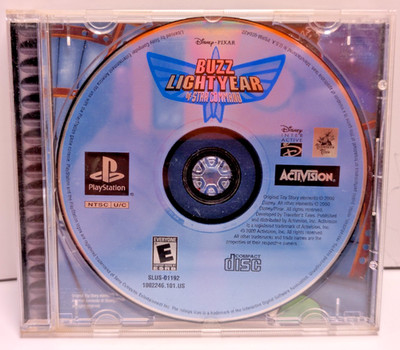 Buzz Lightyear of Star Command PS1 Game Tested Case Insert No Manual