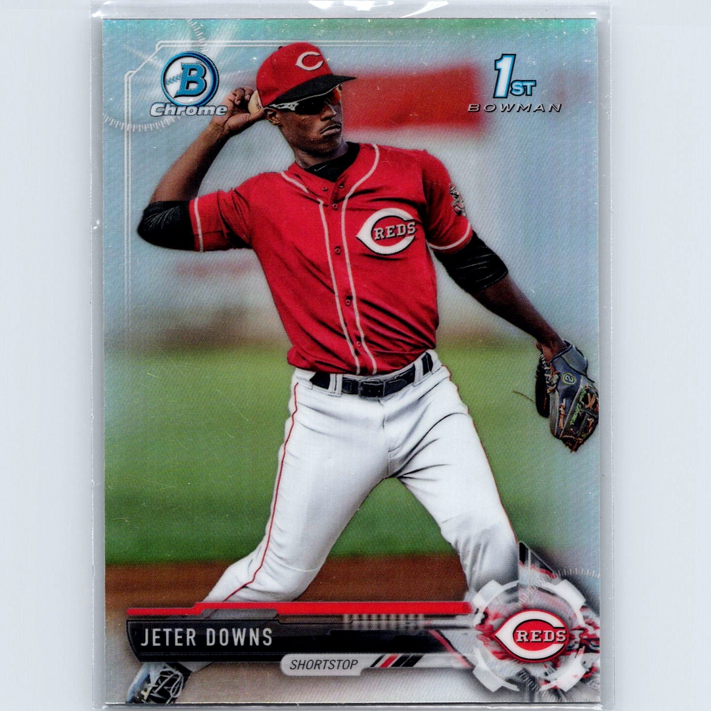 2017 Bowman Draft Jeter Downs #BDC-6 Chrome Refractor Cincinnati Reds