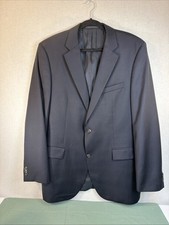 Hugo Boss Navy Blue Men s 46L Blazer RN73616 Preowned EUC
