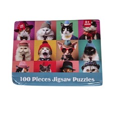 Cats Jigsaw Puzzle NEW -100 Pieces 15 X 10.6 Inches -Kids Puzzle AGES 3  UP 