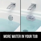 Bathtub Overflow Drain Cover Suction Cup Seal Bathtub Stopper for Bath