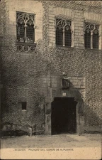 Palace of the Count of Alpuente Segovia Spain vintage postcard e829