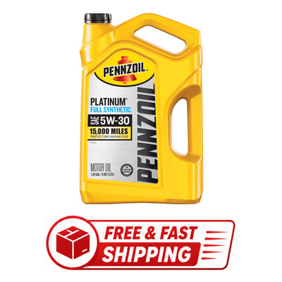 Pennzoil Platinum Full Synthetic 5W-30 Motor Oil, 5 Quart