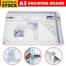 A3 Drawing Board Adjustable Angle Art Drafting Table with Ruler Guide Art Table