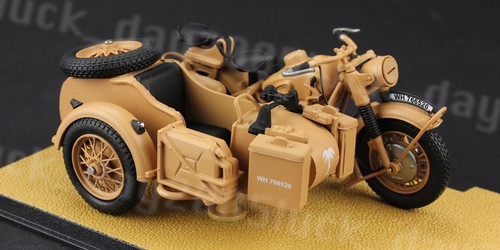 1:24 R75 1939-1945 Sidewheel sidecar foreign accent WWII motorcycle model - Picture 6 of 6